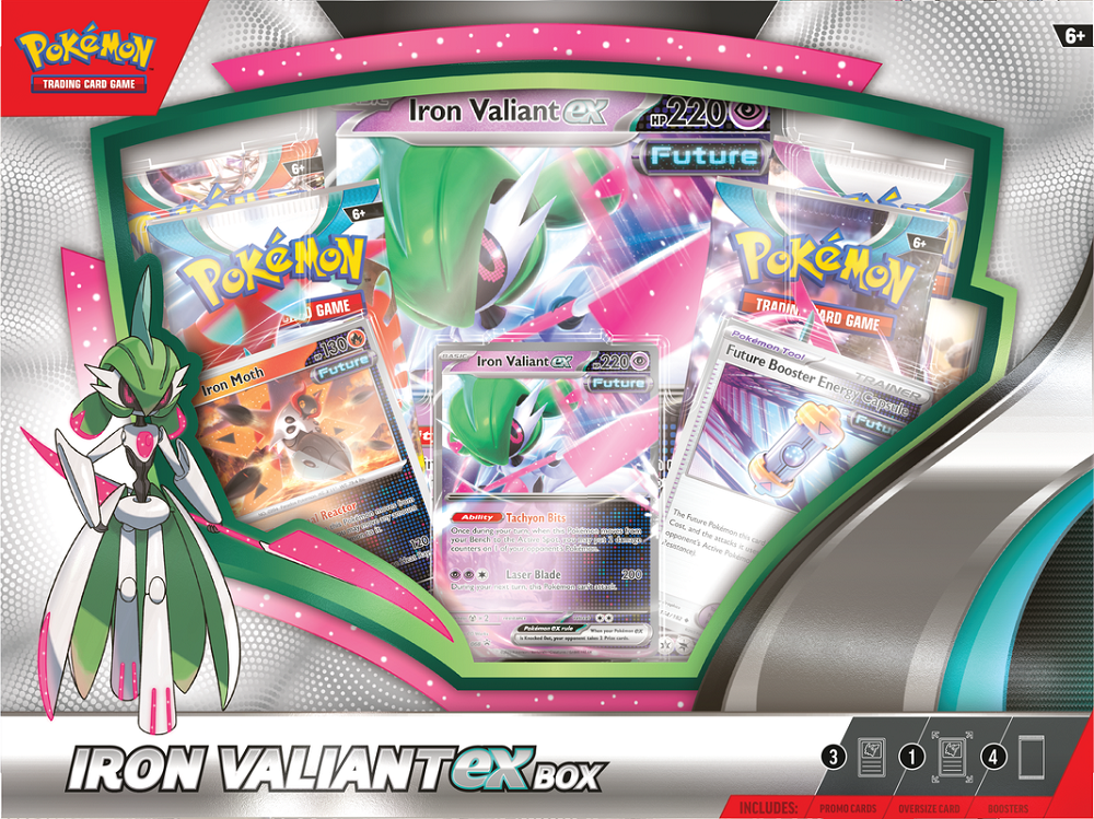 Pokémon Roaring Moon / Iron Valiant Ex box