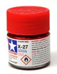 Peinture acrylique 10ml X-27 CLEAR RED