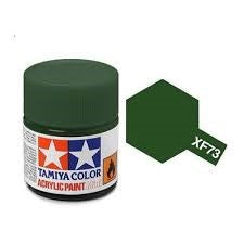 Peinture acrylique 10ml XF-73 MC TAMIYA DARK GREEN