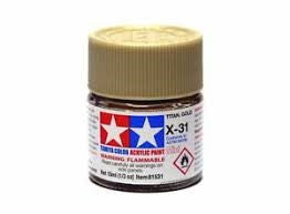 Peinture acrylique 10ml X-31 TITANIUM GOLD