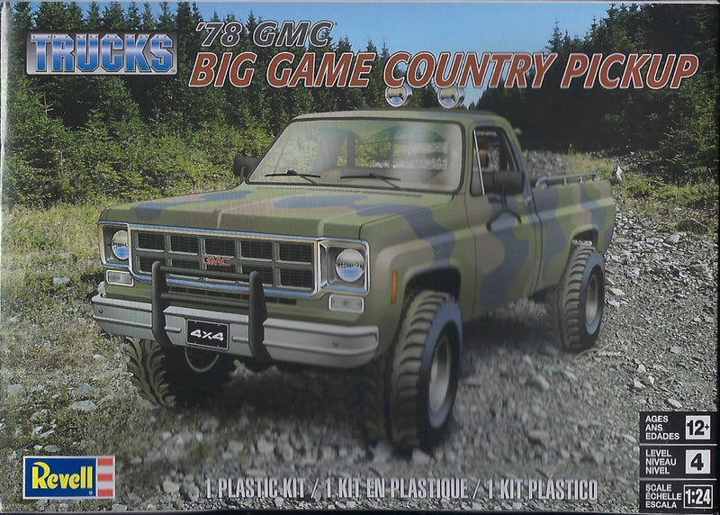 78 GModèle à coller Big game country pickup 1:24