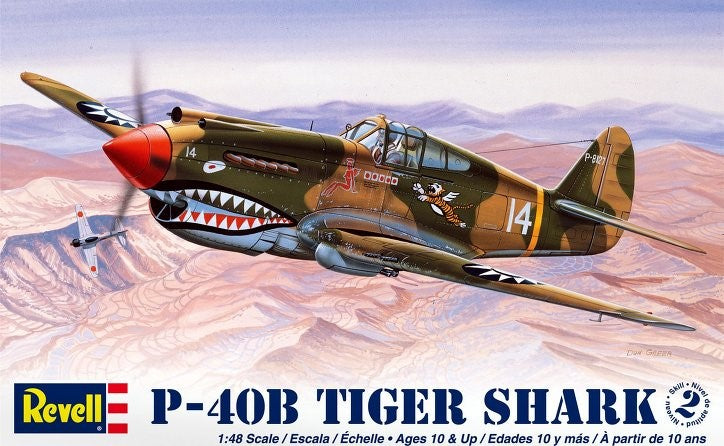 Modèle à assembler P-40B TIGER SHARK 1:48