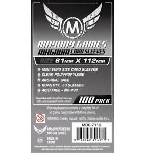 Protecteurs de cartes Magnum Platinum 61mm X 112mm