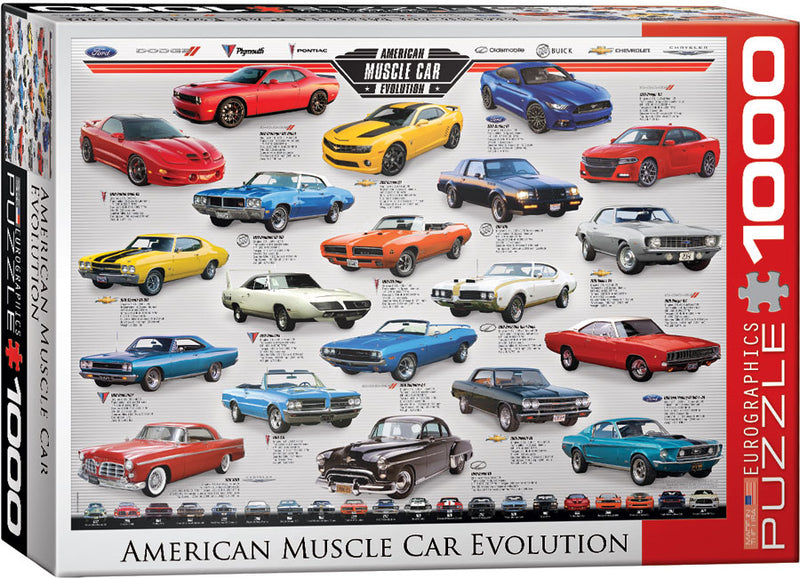 L'Évolution des muscle car américains 1000 pièces