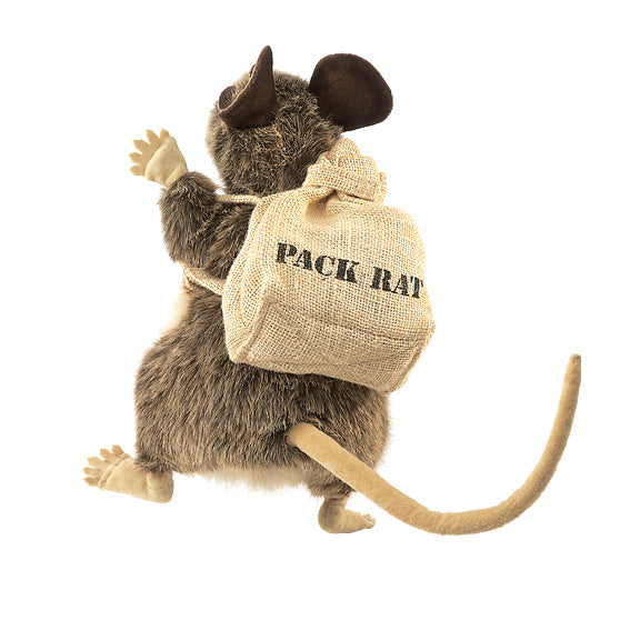 Marionnette Rat avec sac à dos