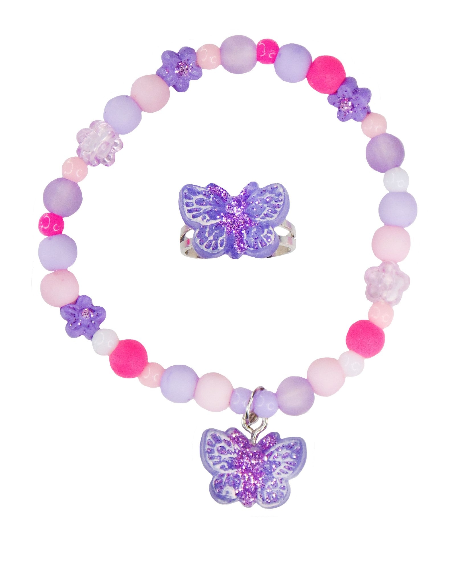 BRACELET ET BAGUE PAPILLON