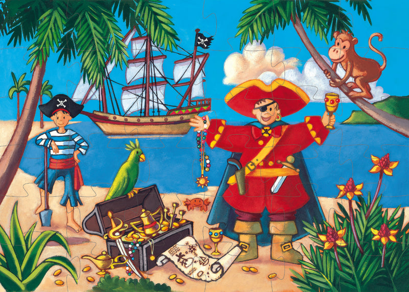 Le Pirate Et Son Trésor - Casse-tête de 36 pièces