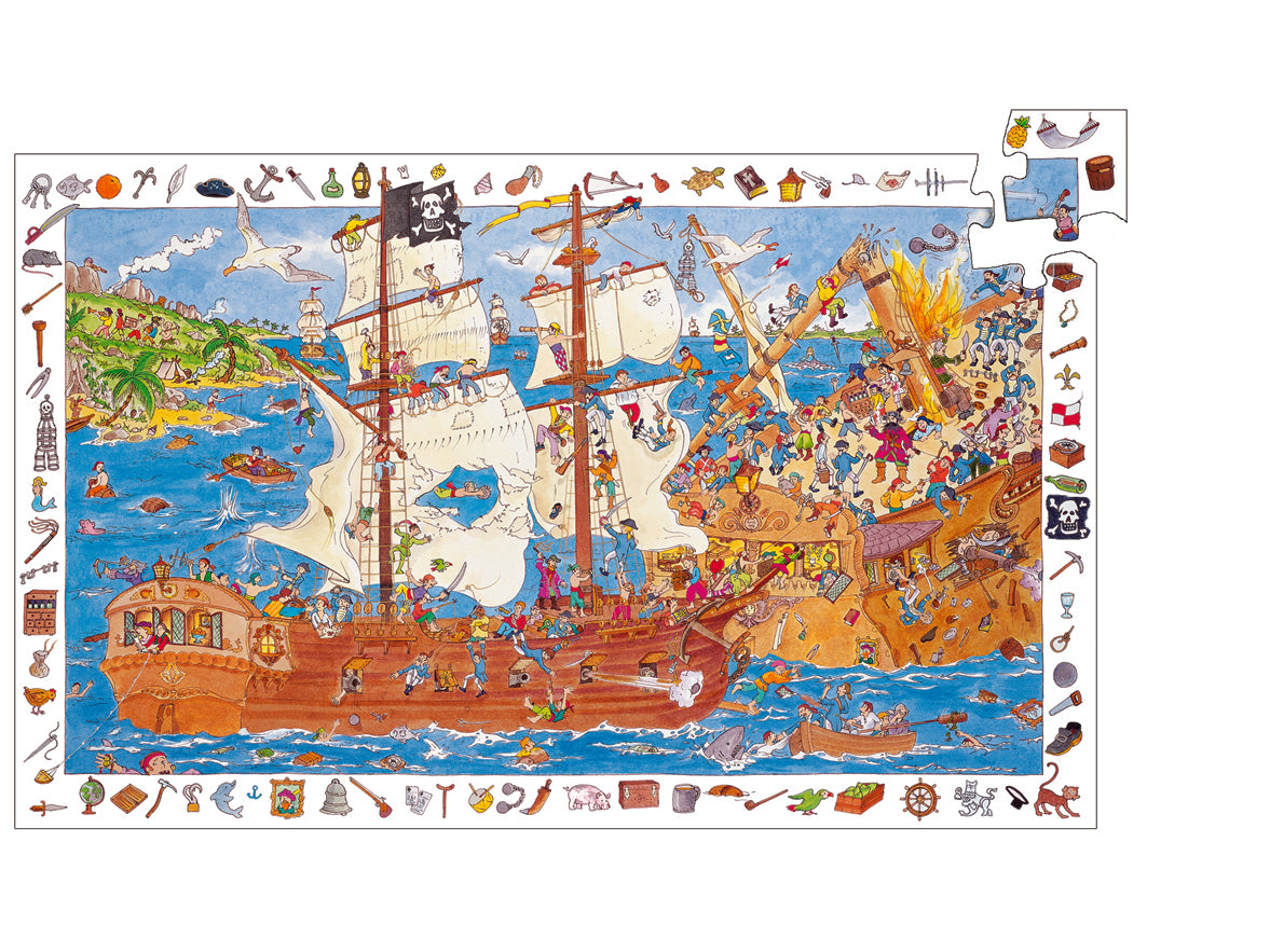 Observation puzzle / Pirates / 100 pcs