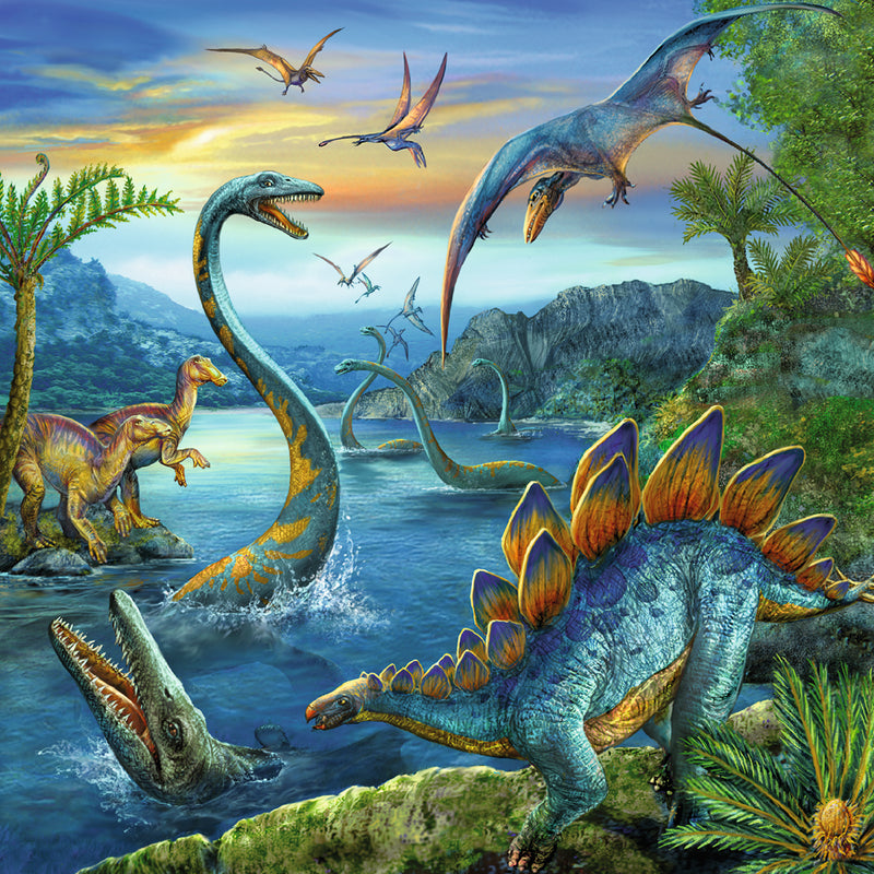 La fascination des dinosaures - 3 x 49 pièces