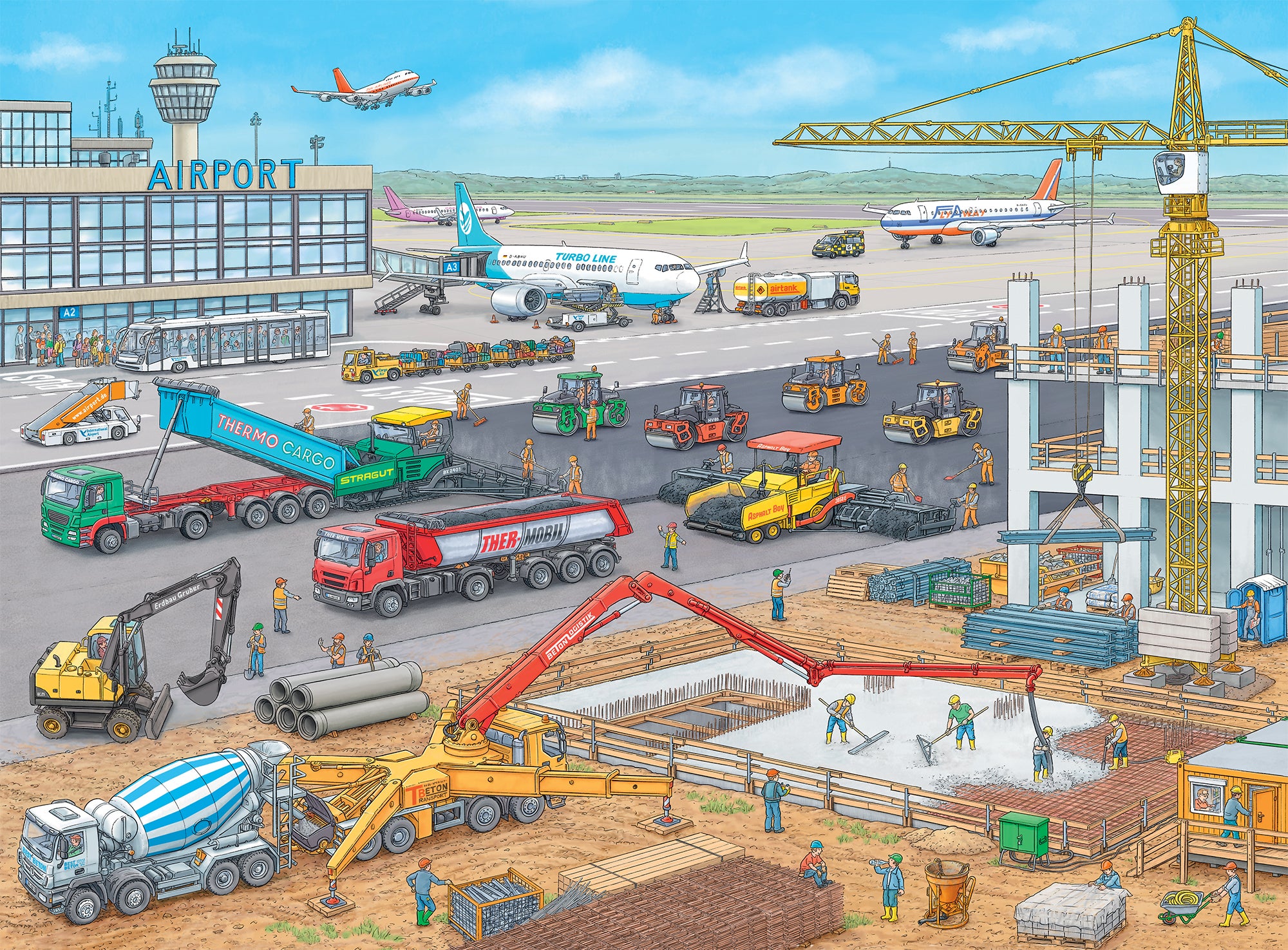 Construction de l'aéroport - 100 pièces