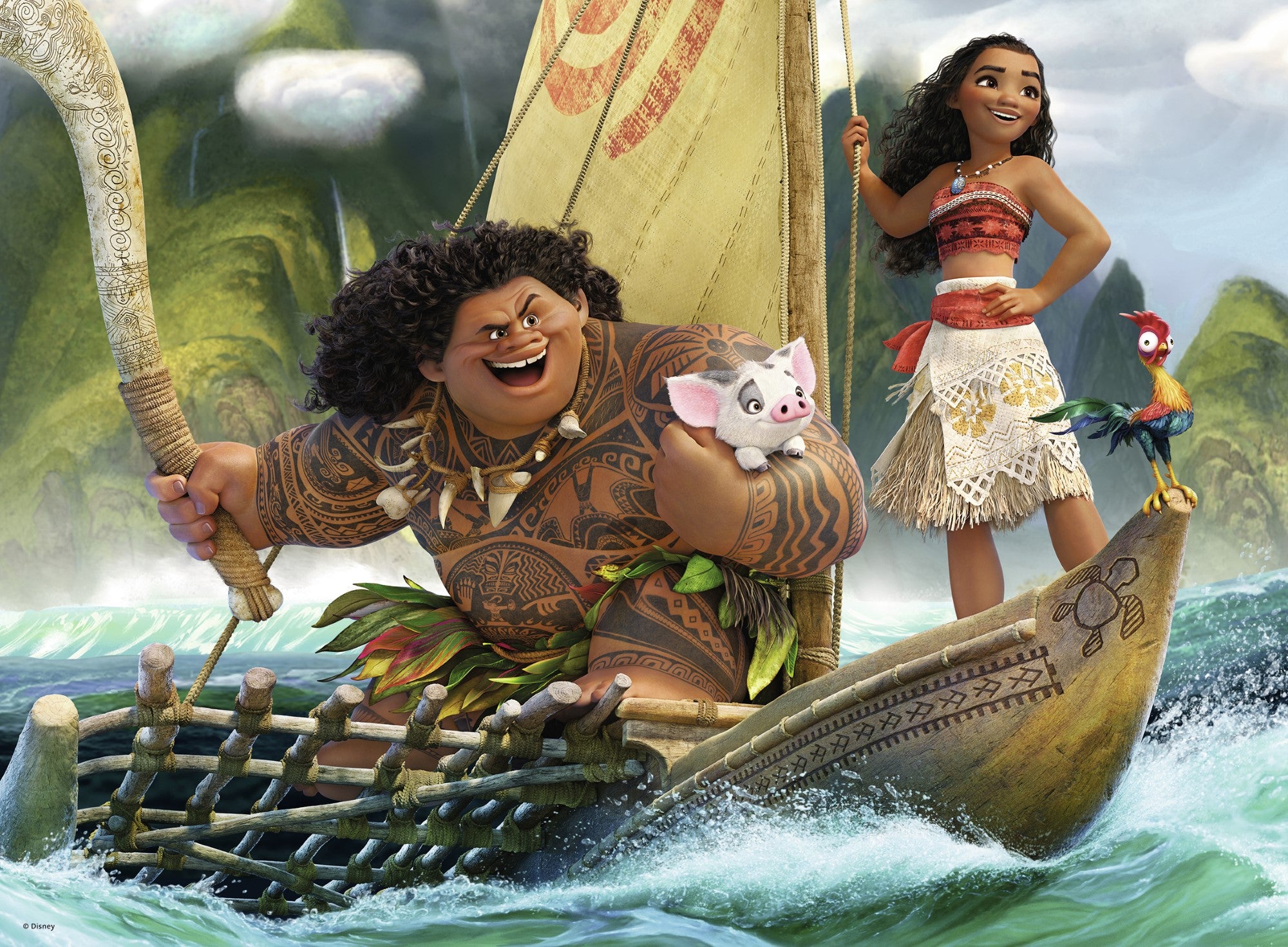 Moana et Maui - Casse-tête de 100 pièces