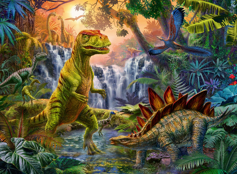 L'oasis des dinosaures - Casse-tête de 100 pièces