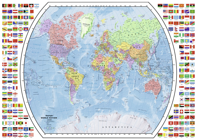 Carte du monde politique Casse-tête de 1000 pièces