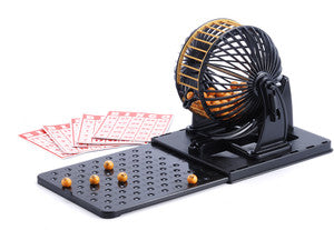 Boulier de bingo avec cartes