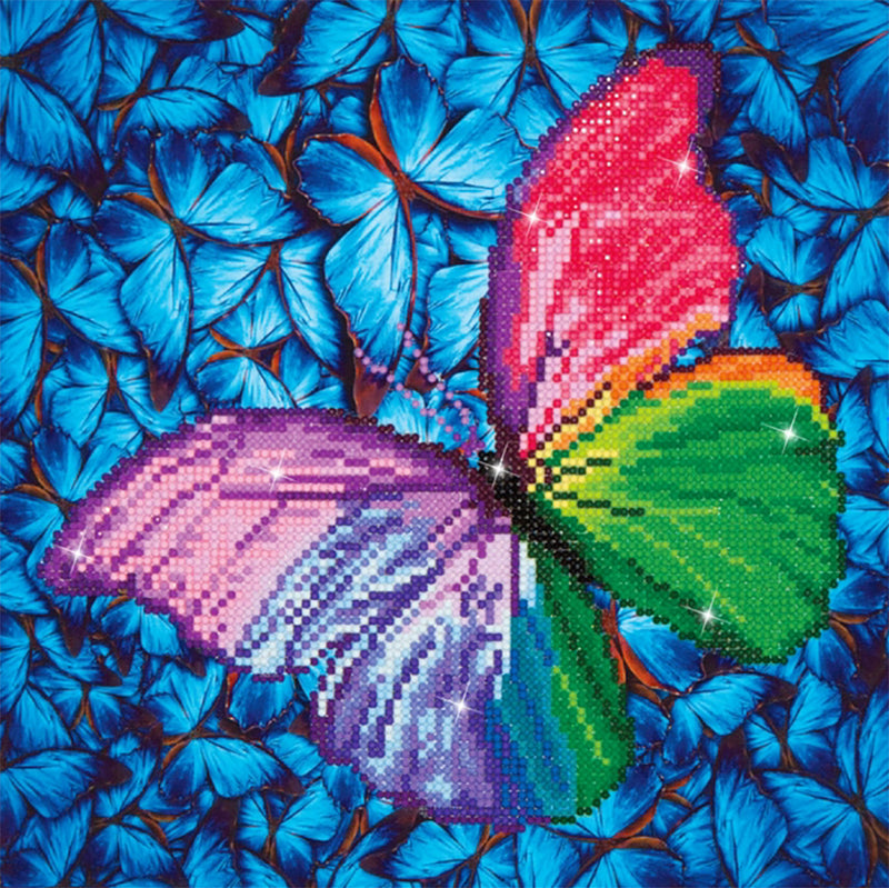 Diamond Dotz papillon arc-en-ciel