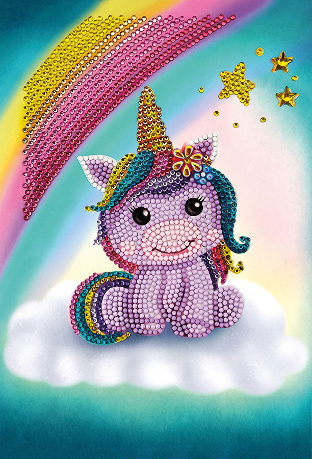 Peinture diamants Cahier Unicorn Smile 6,9'' X 10'