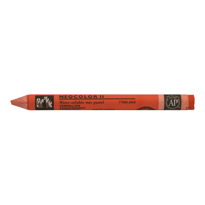 Crayon à l'unité  Neocolor Vermillon (rouge)