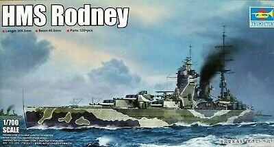 Modèle à assembler HMS Rodney 1:700