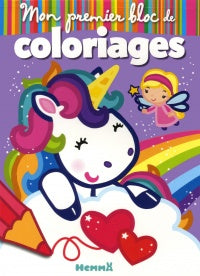 Mon premier bloc de coloriages Licorne