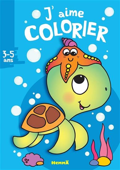 J'aime colorier Tortue