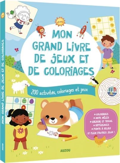 Mon grand livre de jeux et de coloriages