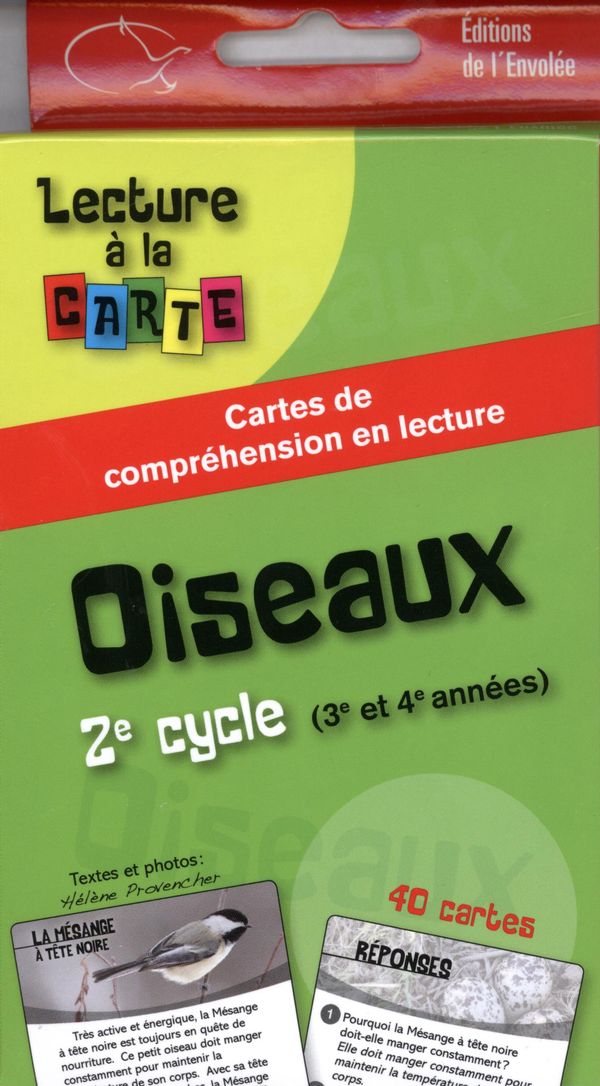 Lecture à la carte Oiseaux 2e cycle