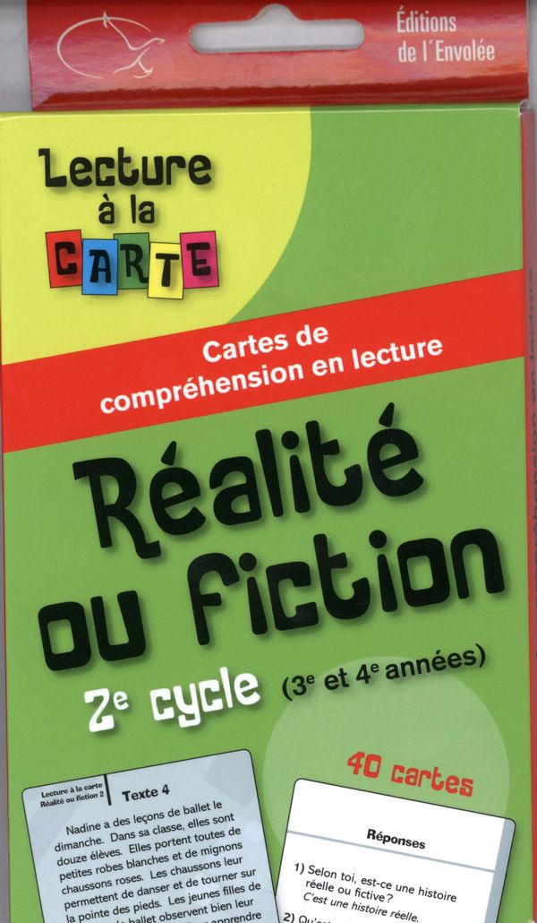 Lecture à la carte Réalite ou fiction 2e cycle