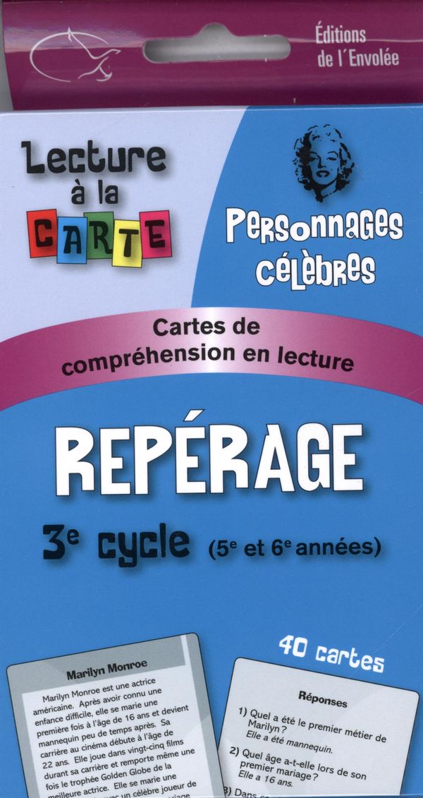 Lecture à la carte Repérage 3e cycle