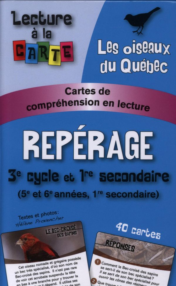 Lecture à la carte Repérage 3e cycle et 1re second