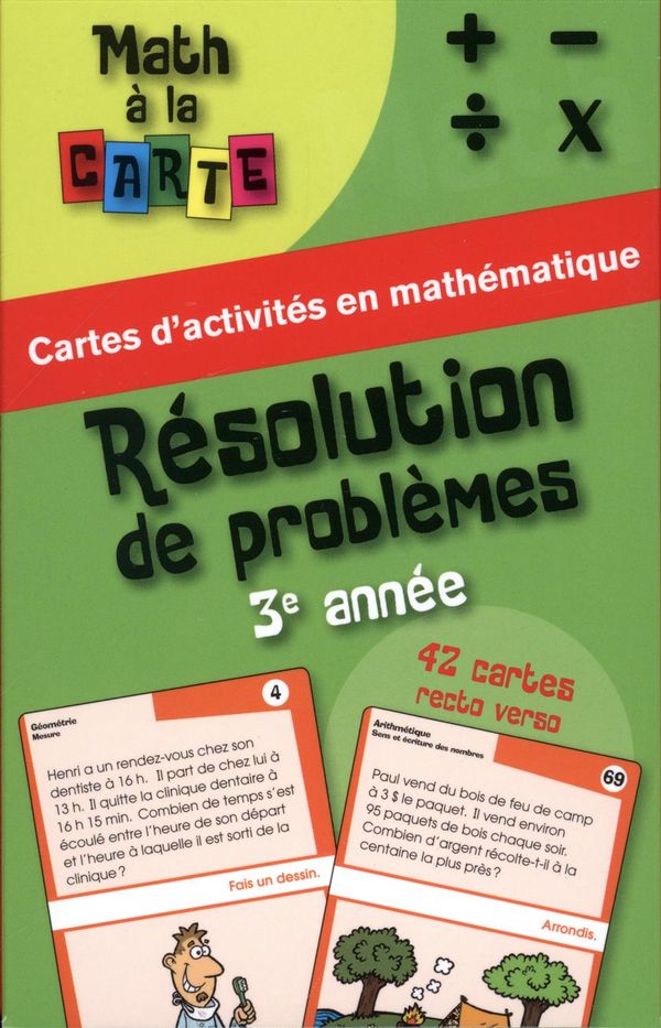 Repérage 3e année Résolution de problèmes