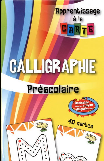 Cartes prescolaire Calligraphie