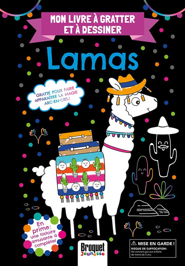 Mon livre à gratter et à dessiner Lamas