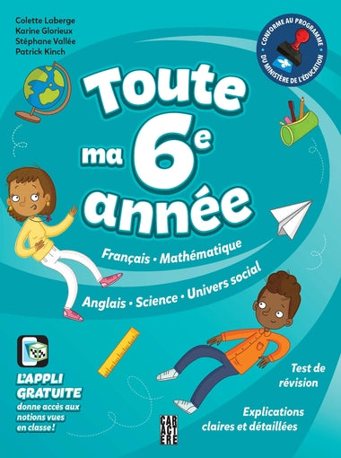 Toute ma sixième année (6e année)