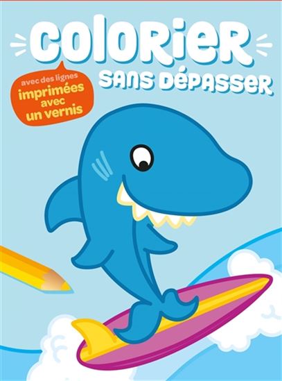 Colorier sans dépasser Requin