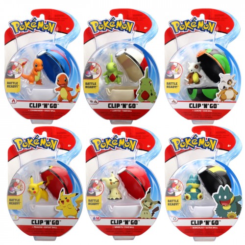 Pokemon Figurine Clip N go assortie