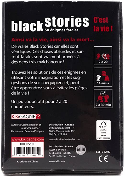 Black Stories C'est la vie!