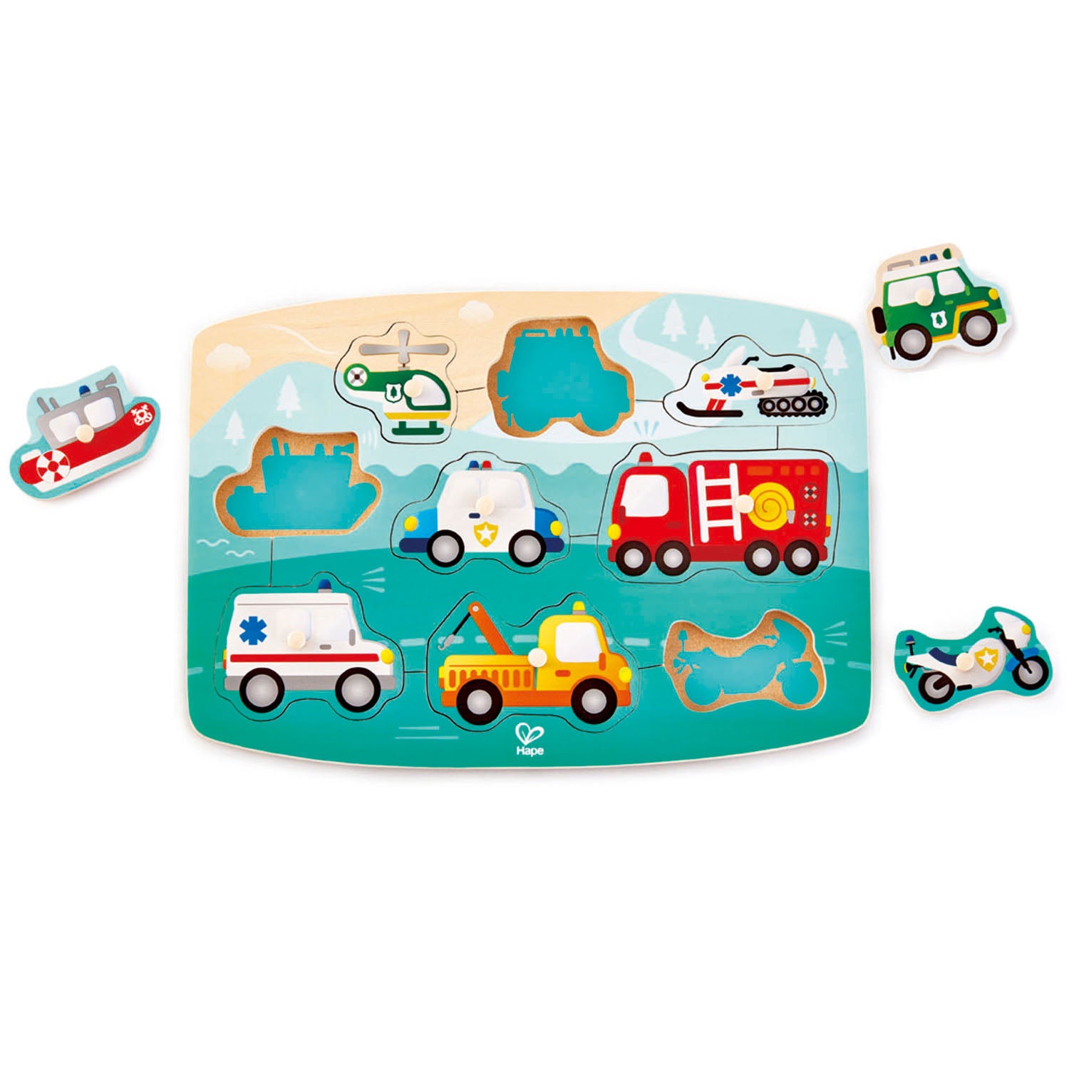 Hape puzzle à boutons secours