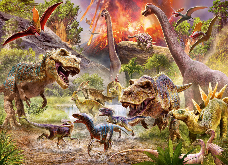 Bataille des dinosaures - Casse-tête de 60 pièces