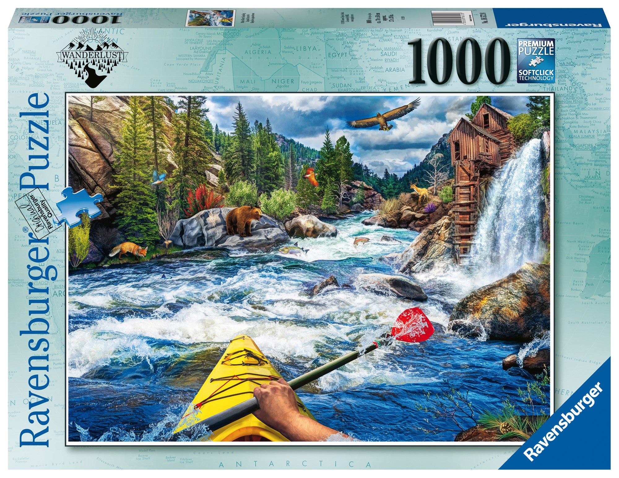 Kayak d'eau vive - 1000 pièces - 1000 pièces
