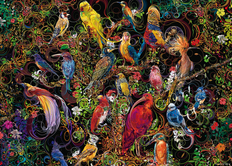 Les oiseaux d'art - Casse-tête de 1000 pièces