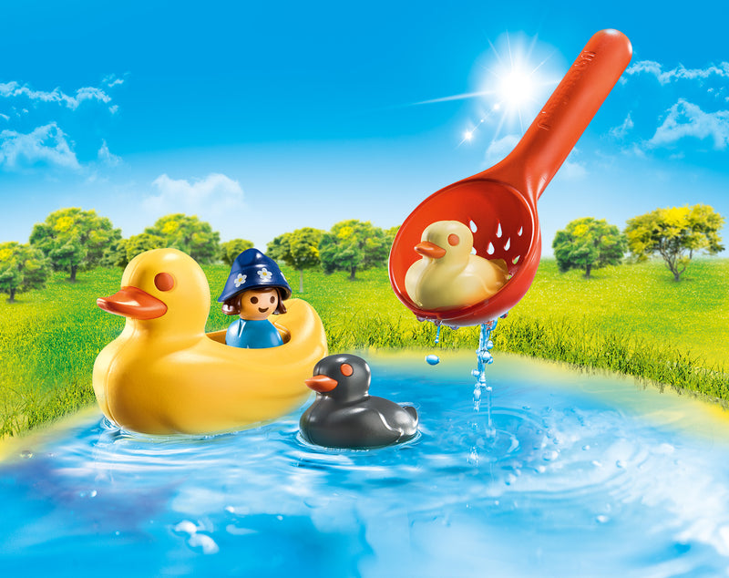 Playmobil - Famille de canards et enfant