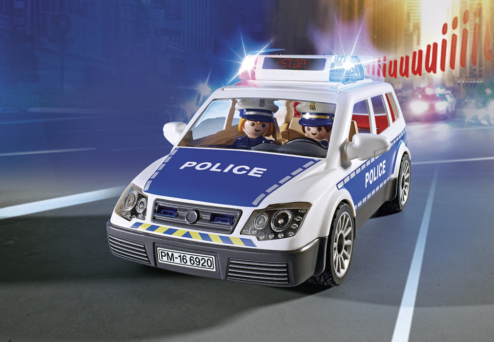 Playmobil - Voiture de policiers avec gyrophare