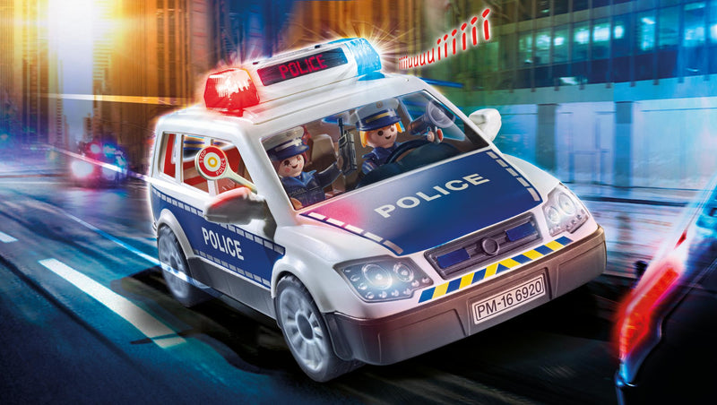 Playmobil - Voiture de policiers avec gyrophare