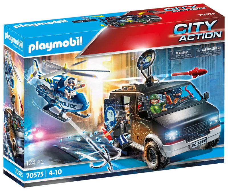 Playmobil - Camion de bandits et policer