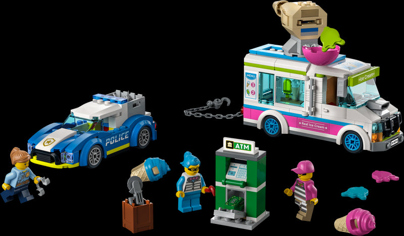 LEGO Poursuite policière du camion de crème glacée