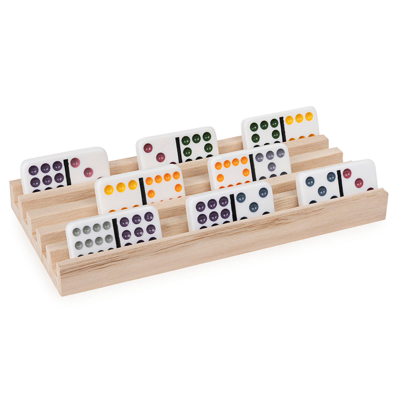Support en bois pour domino 4 pièces