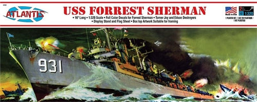 Modèle à coller USS FORREST SHER. DESTROYER 1/319