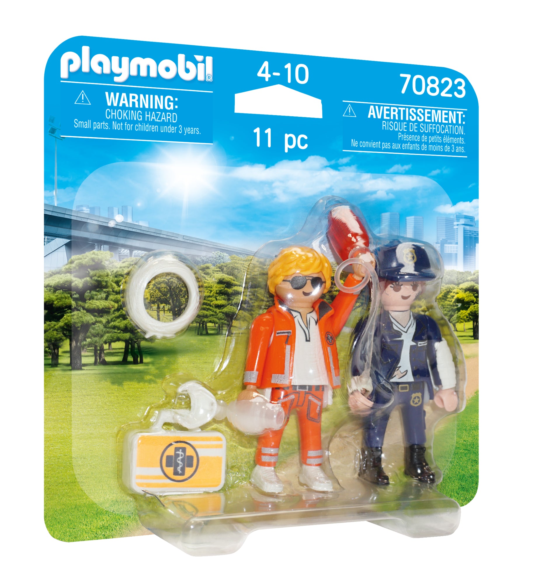 PLAYMOBIL Duo Secouriste et policière