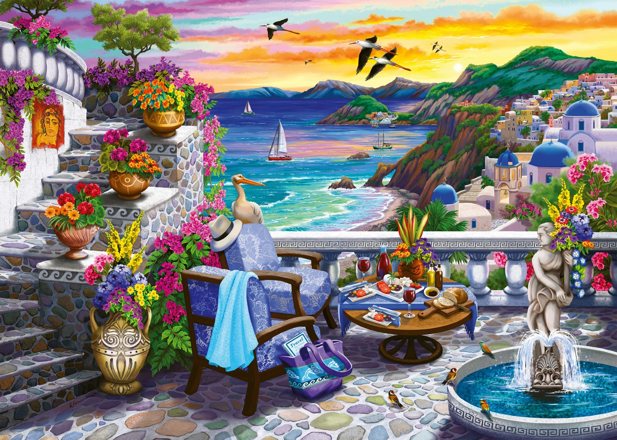 Coucher de soleil à Santorini Casse-tête 300pcs XX