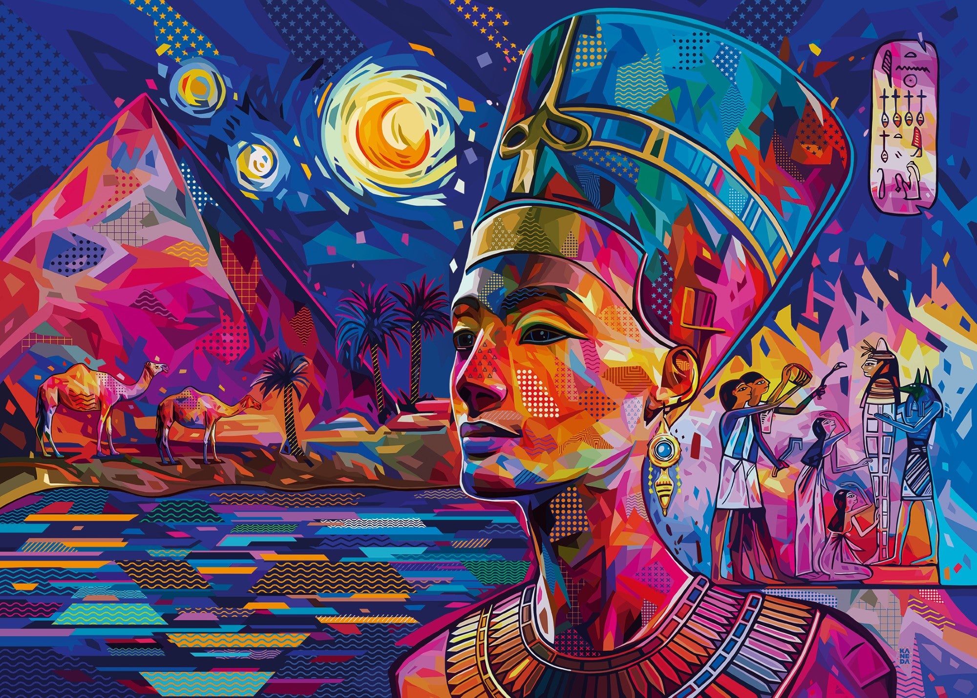 Nefertiti sur le Nil Casse-tête de 1000 pièces